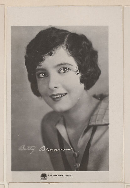 Betty Bronson from Paramount Series Movie Star trading cards (W500), Commercial photolithograph 