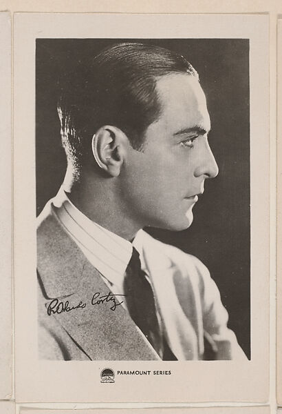Ricardo Cortez from Paramount Series Movie Star trading cards (W500), Commercial photolithograph 