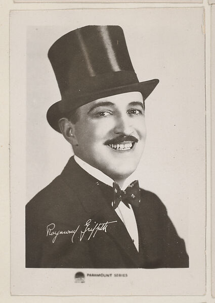 Raymond Griffith from Paramount Series Movie Star trading cards (W500), Commercial photolithograph 