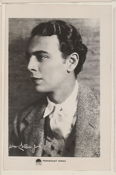 William Collier Jr., from Paramount Series Movie Star trading cards (W500), Commercial photolithograph 