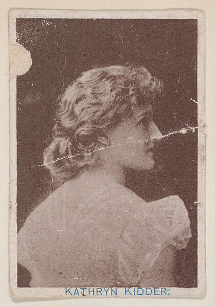 Kathryn Kidder, Actress trade card (W500), Commercial photolithograph 