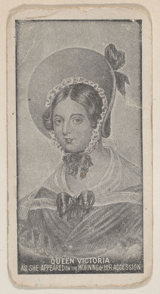 Queen Victoria trade card (W500), Commercial lithograph after an engraving 