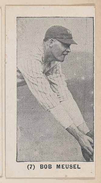 Bob Meusel from the Baseball Players photo series (W502), Commercial photolithograph 