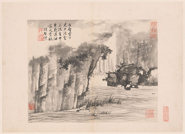Landscapes and poems, Xiang Shengmo (Chinese, 1597–1658), Album of twenty leaves; ink and color on paper, China
