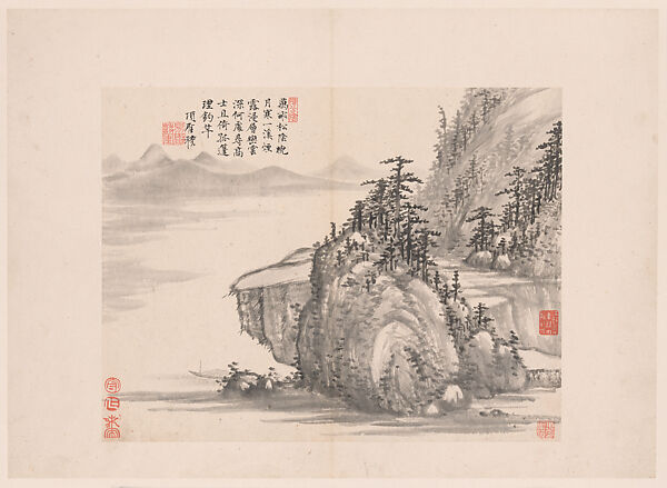 Landscapes and poems, Xiang Shengmo (Chinese, 1597–1658), Album of twenty leaves; ink and color on paper, China