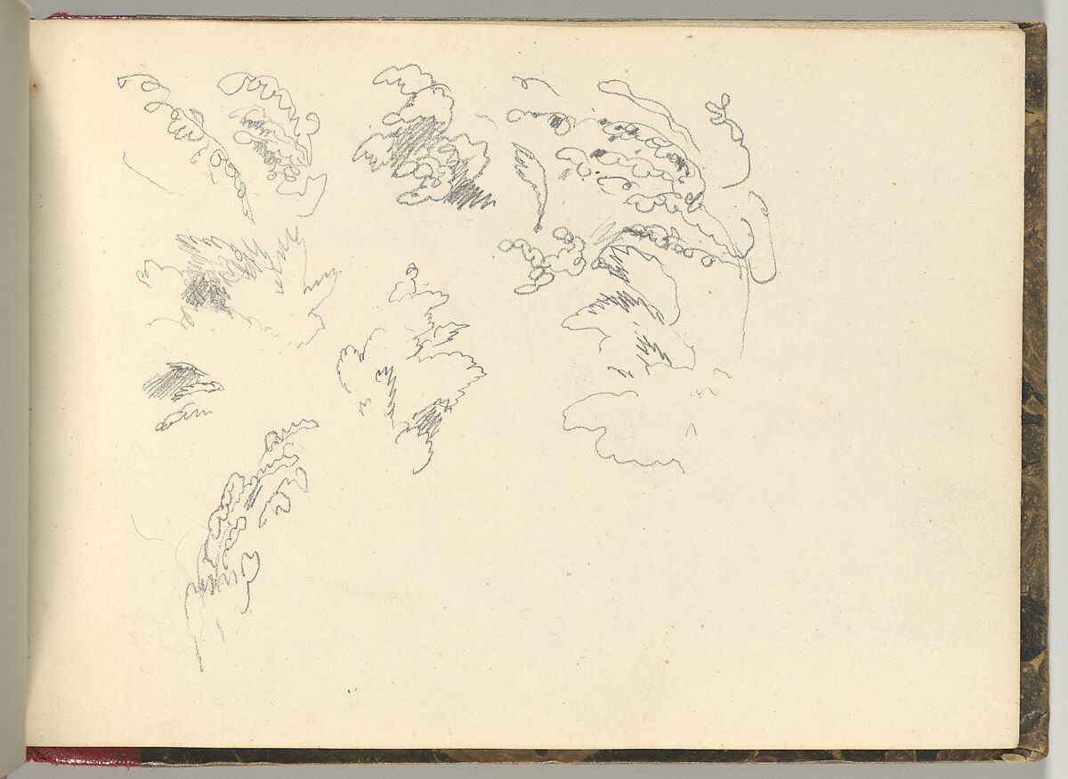Normandy Sketchbook, Eugène Delacroix (French, Charenton-Saint-Maurice 1798–1863 Paris), Graphite and watercolor, period binding