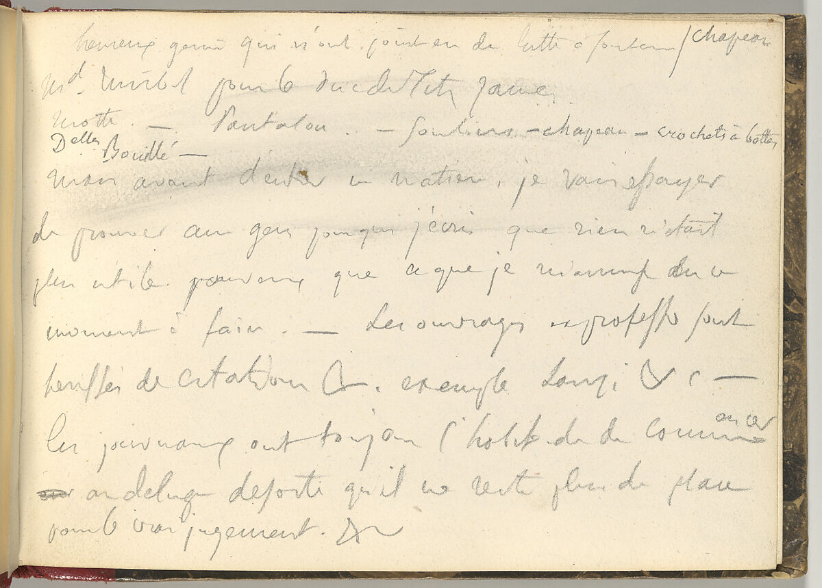 Normandy Sketchbook, Eugène Delacroix (French, Charenton-Saint-Maurice 1798–1863 Paris), Graphite and watercolor, period binding