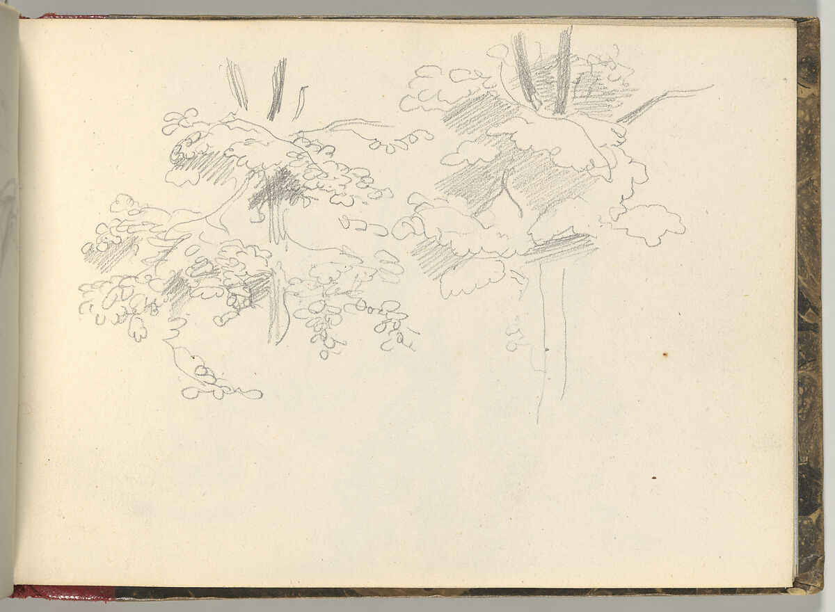 Normandy Sketchbook, Eugène Delacroix (French, Charenton-Saint-Maurice 1798–1863 Paris), Graphite and watercolor, period binding