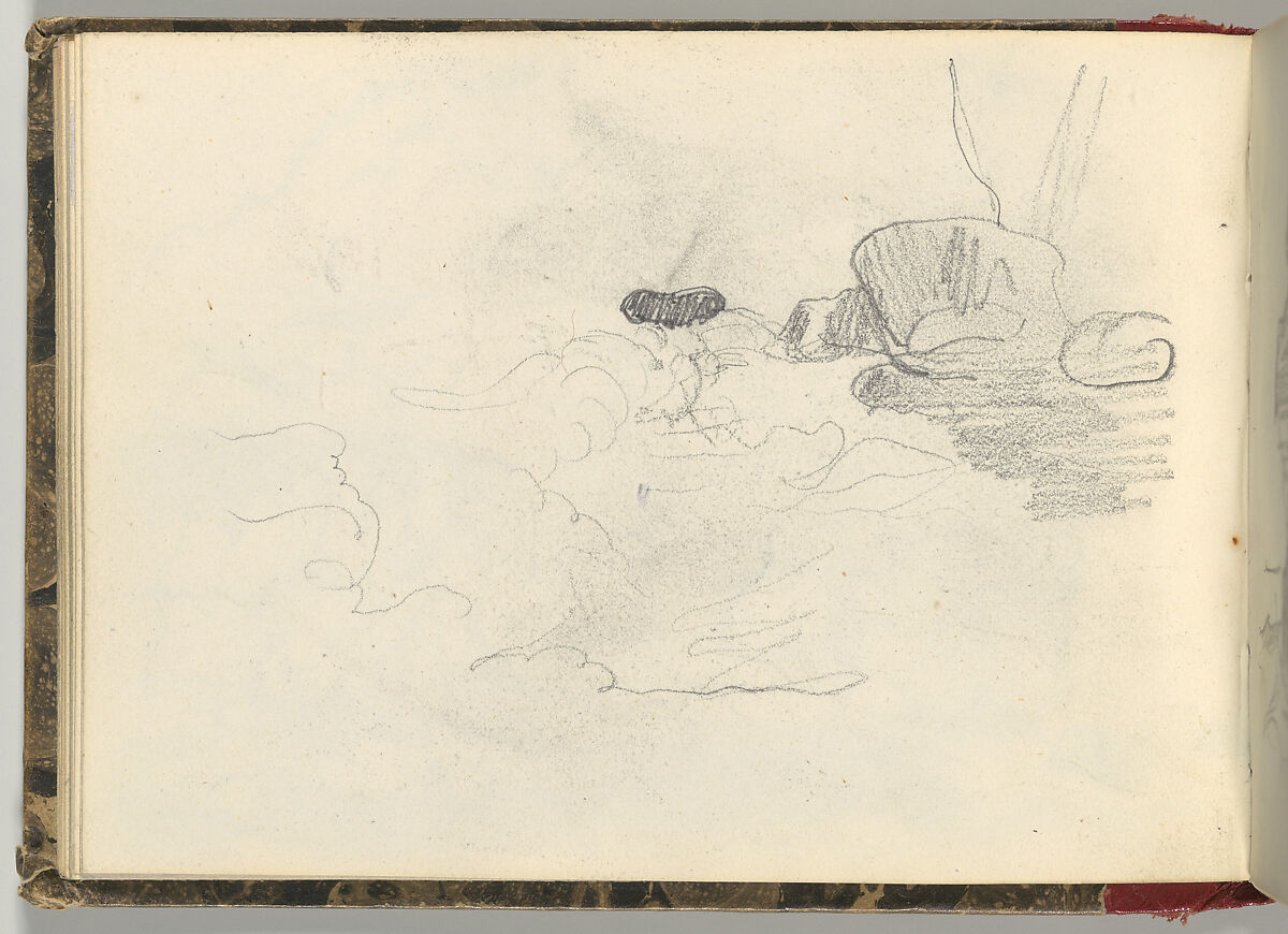 Normandy Sketchbook, Eugène Delacroix (French, Charenton-Saint-Maurice 1798–1863 Paris), Graphite and watercolor, period binding