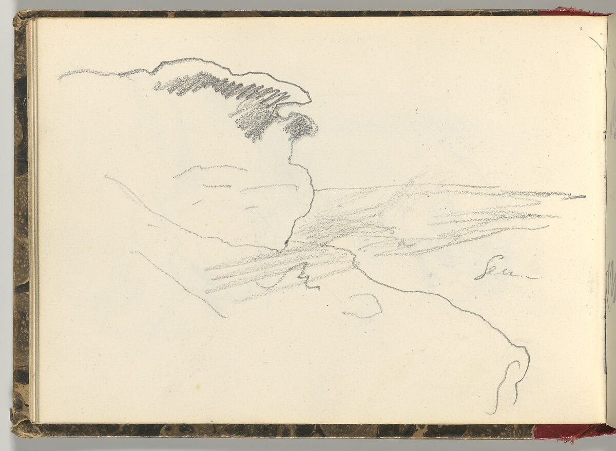 Normandy Sketchbook, Eugène Delacroix (French, Charenton-Saint-Maurice 1798–1863 Paris), Graphite and watercolor, period binding