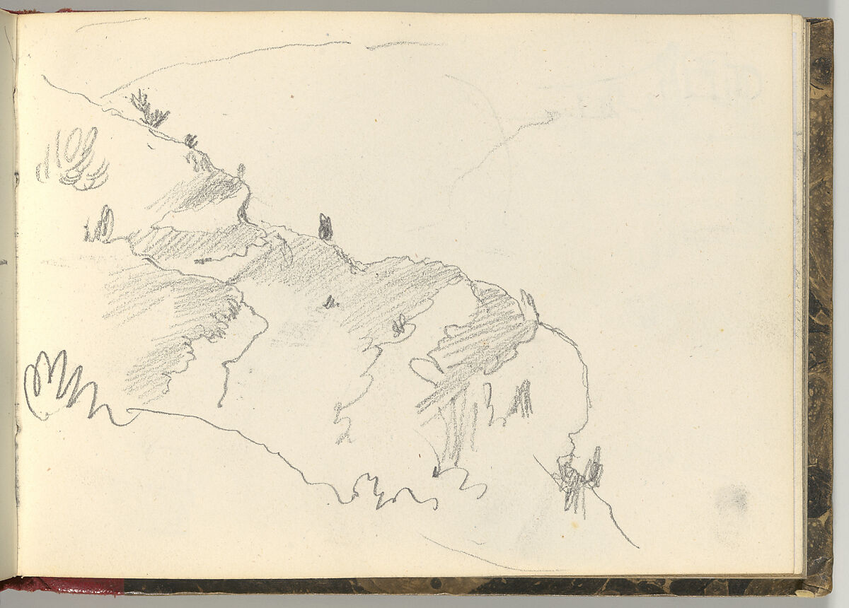 Normandy Sketchbook, Eugène Delacroix (French, Charenton-Saint-Maurice 1798–1863 Paris), Graphite and watercolor, period binding