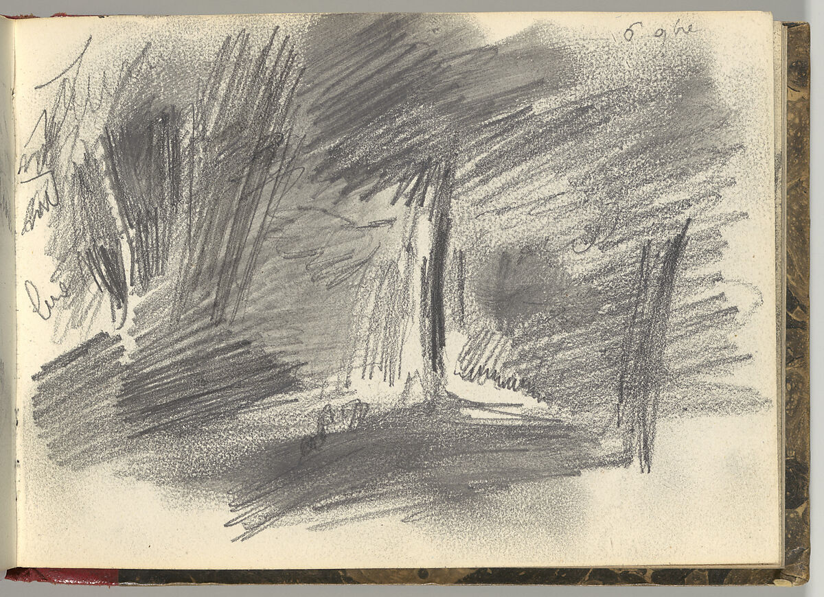 Normandy Sketchbook, Eugène Delacroix (French, Charenton-Saint-Maurice 1798–1863 Paris), Graphite and watercolor, period binding