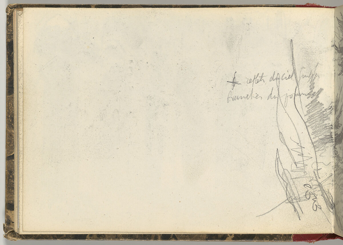 Normandy Sketchbook, Eugène Delacroix (French, Charenton-Saint-Maurice 1798–1863 Paris), Graphite and watercolor, period binding