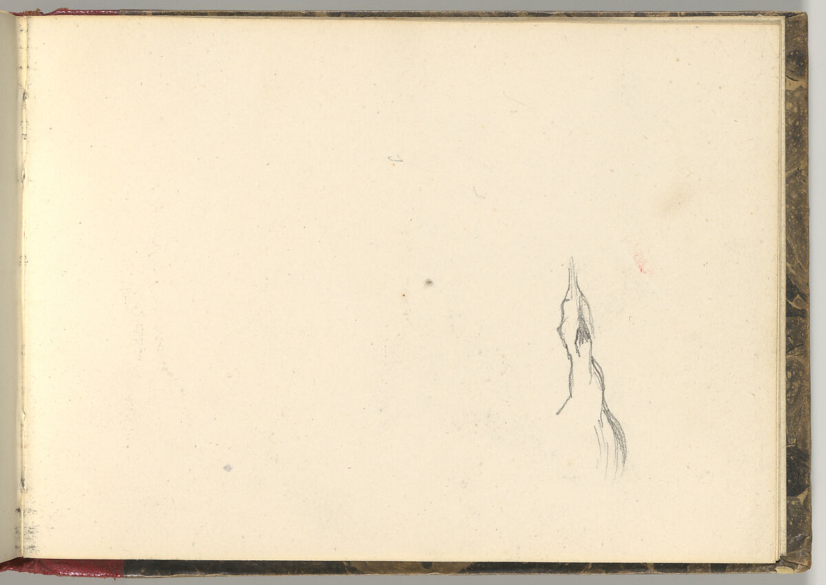 Normandy Sketchbook, Eugène Delacroix (French, Charenton-Saint-Maurice 1798–1863 Paris), Graphite and watercolor, period binding