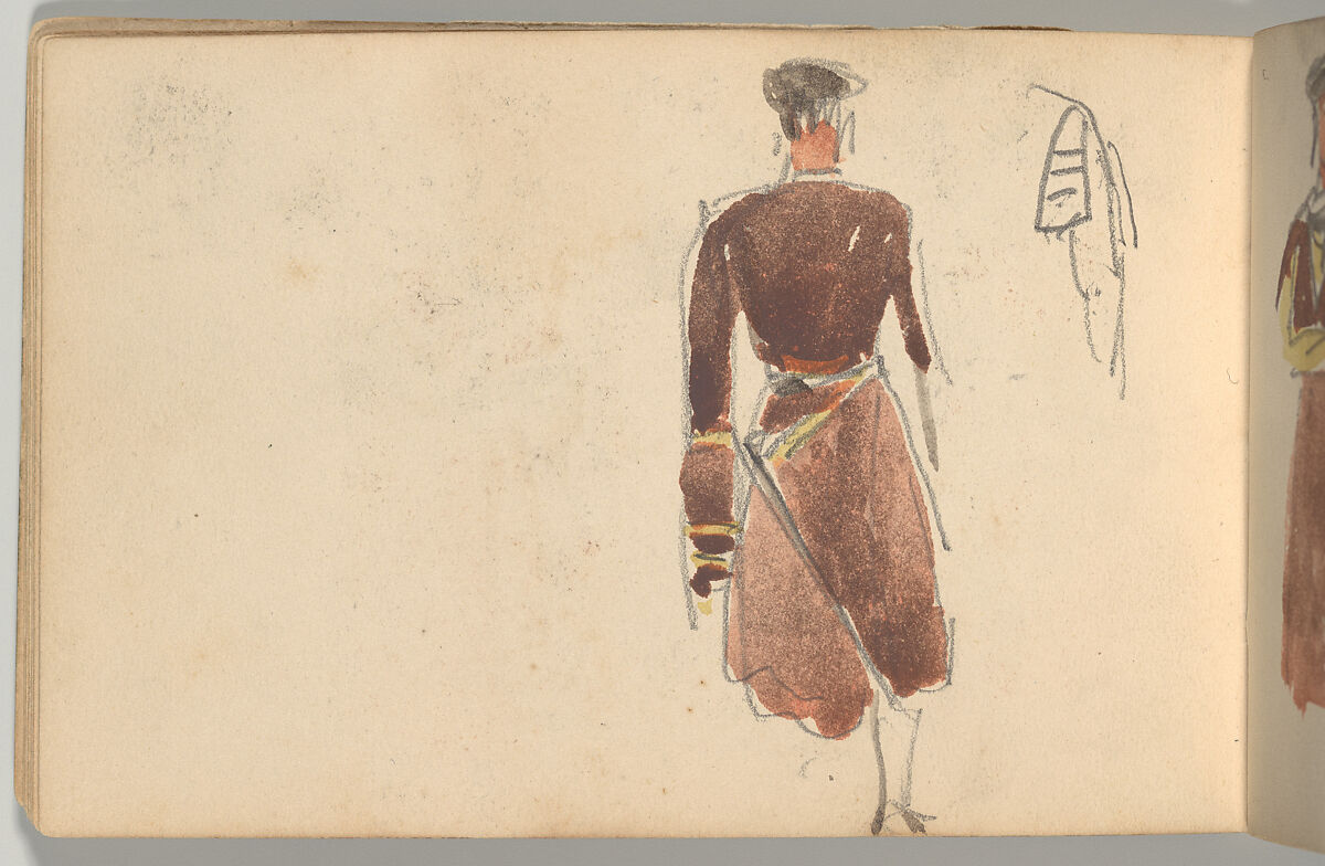 Othello Sketchbook, Eugène Delacroix (French, Charenton-Saint-Maurice 1798–1863 Paris), Watercolor, pen and ink, and graphite