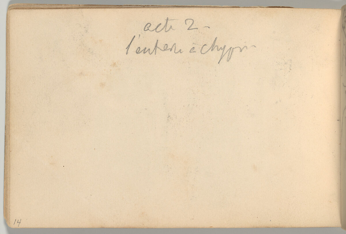 Othello Sketchbook, Eugène Delacroix (French, Charenton-Saint-Maurice 1798–1863 Paris), Watercolor, pen and ink, and graphite