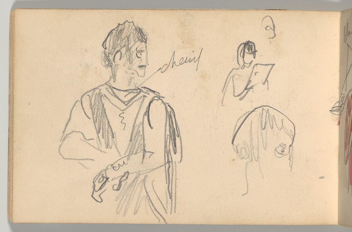 Othello Sketchbook, Eugène Delacroix (French, Charenton-Saint-Maurice 1798–1863 Paris), Watercolor, pen and ink, and graphite