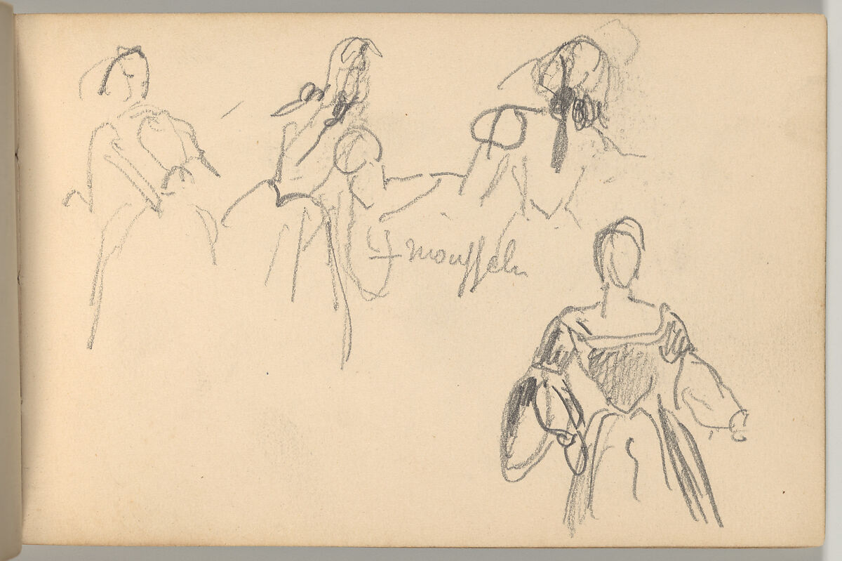 Othello Sketchbook, Eugène Delacroix (French, Charenton-Saint-Maurice 1798–1863 Paris), Watercolor, pen and ink, and graphite