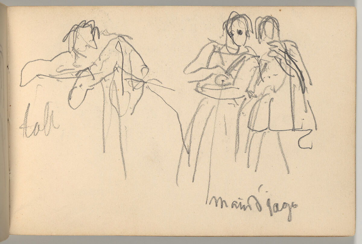 Othello Sketchbook, Eugène Delacroix (French, Charenton-Saint-Maurice 1798–1863 Paris), Watercolor, pen and ink, and graphite