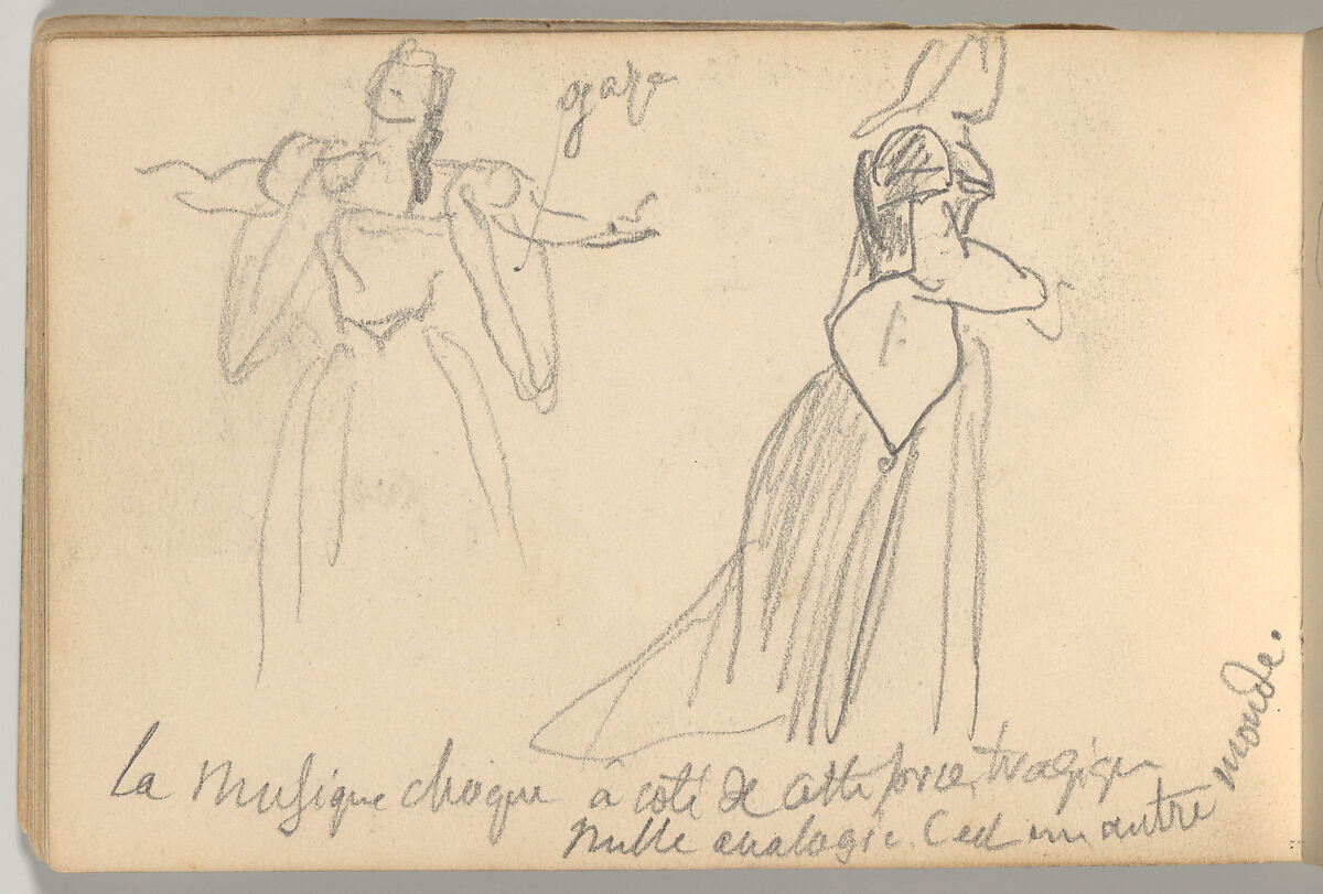 Othello Sketchbook, Eugène Delacroix (French, Charenton-Saint-Maurice 1798–1863 Paris), Watercolor, pen and ink, and graphite