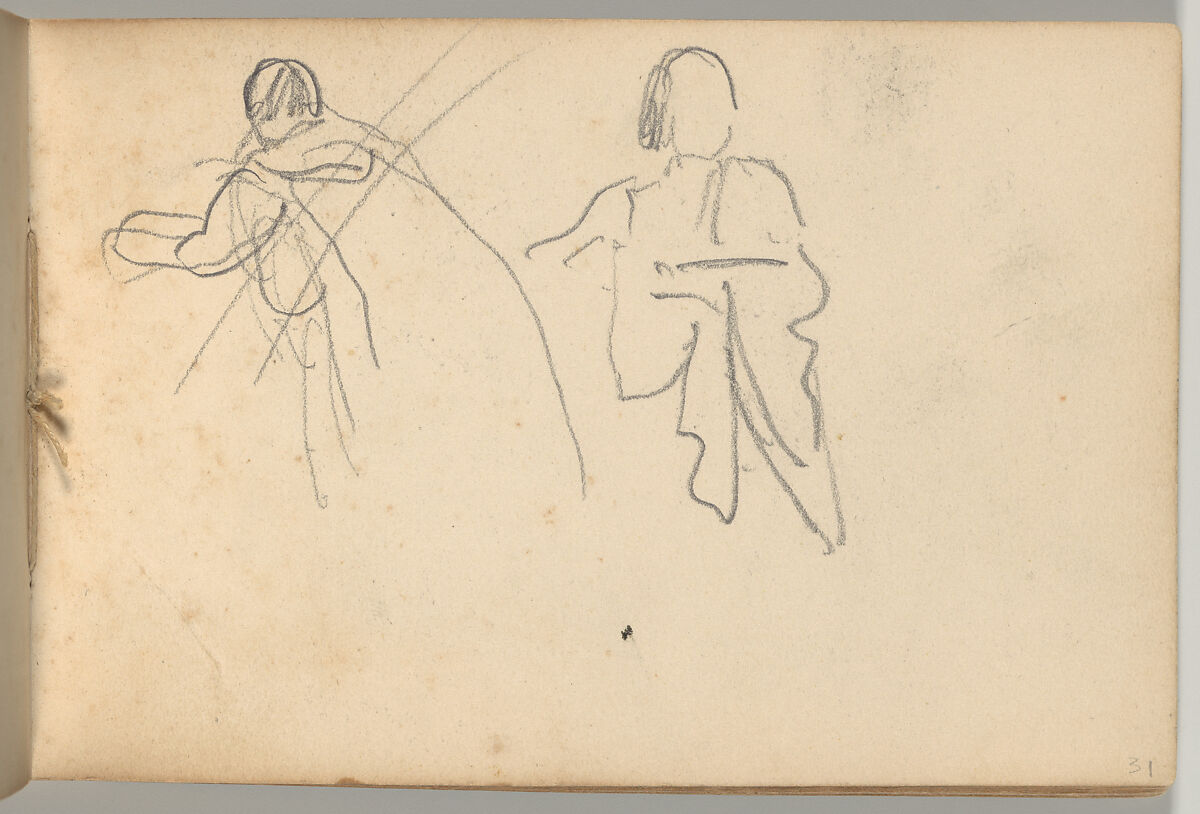 Othello Sketchbook, Eugène Delacroix (French, Charenton-Saint-Maurice 1798–1863 Paris), Watercolor, pen and ink, and graphite