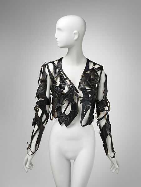 Jacket, Maison Margiela (French, founded 1988), leather, synthetic, metal, French 