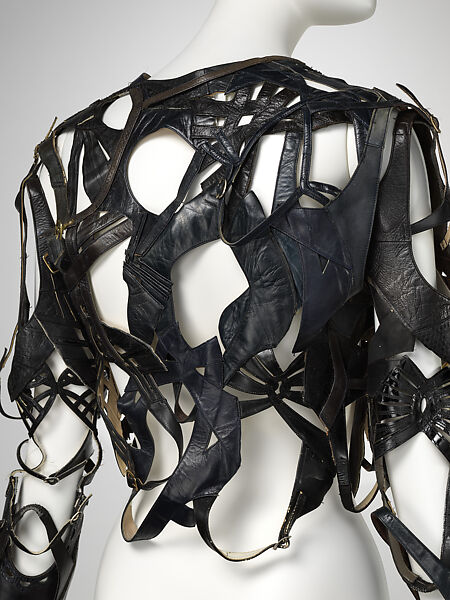 Jacket, Maison Margiela (French, founded 1988), leather, synthetic, metal, French