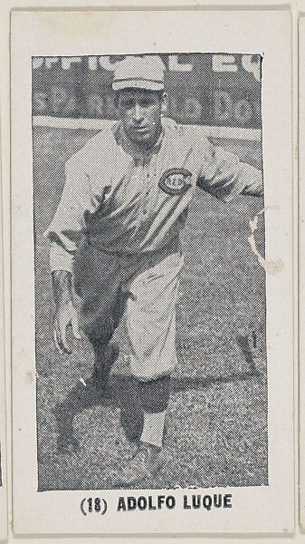 Adolfo Luque from the Baseball Players photo series (W502), Commercial photolithograph 