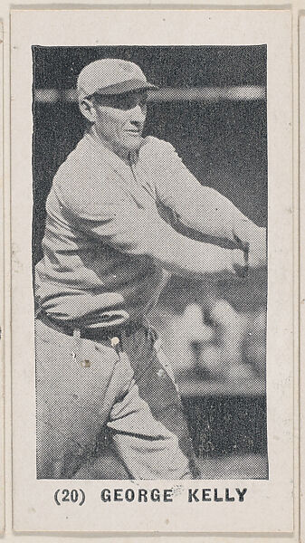George Kelly from the Baseball Players photo series (W502), Commercial photolithograph 