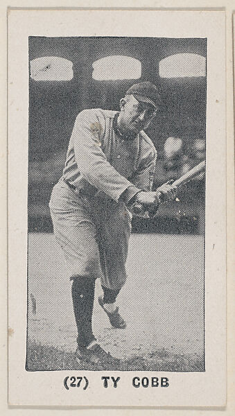 Ty Cobb from the Baseball Players photo series (W502), Commercial photolithograph 