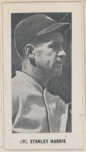 Stanley Harris from the Baseball Players photo series (W502), Commercial photolithograph 
