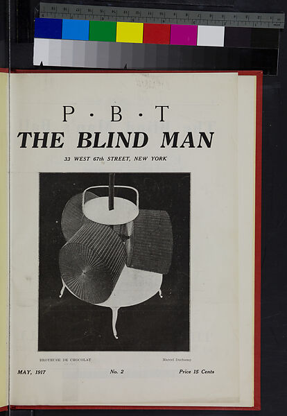 The blind man, Marcel Duchamp (American (born France), Blanville 1887–1968 Neuilly-sur-Seine)