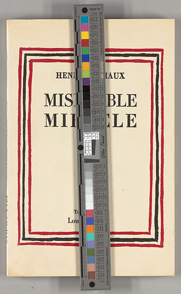 Miserable miracle (mescaline), Henri Michaux (French (born Belgium), Namur 1899–1984 Paris)