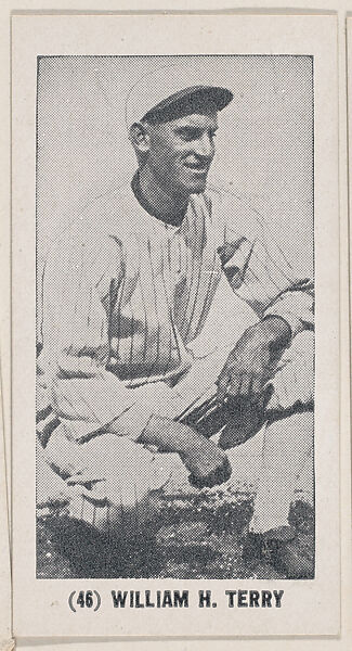 William H. Terry from the Baseball Players photo series (W502), Commercial photolithograph