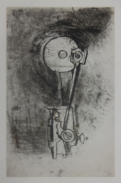 Untitled (Two-Sided Monotype), Hedda Sterne (American, Bucharest 1910–2011 New York, New York), Monotype (recto); transfer drawing (verso)
Printing ink, black chalk, graphite and red pencil 