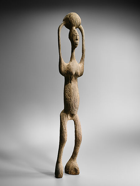 Female Vessel Bearer, Wood, Bamana peoples 