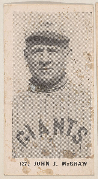 John J. McGraw from the Baseball Players photo series (W502), Commercial photolithograph 