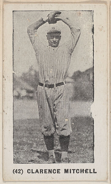 Clarence Mitchell from the Baseball Players photo series (W502), Commercial photolithograph 