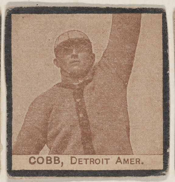 Cobb, Detroit  Amer. from the Jay S. Meyer Base Ball Snap Shots candy series (W555), Jay S. Meyer Confectioners, Philadelphia, Commercial photolithograph 