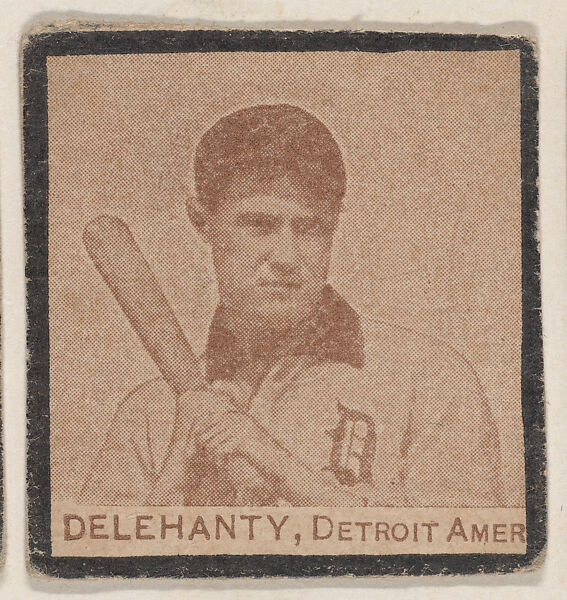 Delehanty, Detroit. Amer. from the Jay S. Meyer Base Ball Snap Shots candy series (W555), Jay S. Meyer Confectioners, Philadelphia, Commercial photolithograph 