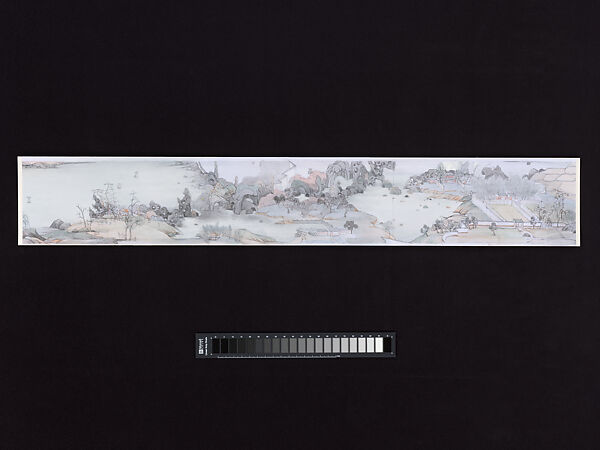 The Virtuous Being, Hao Liang (Chinese, born 1983), Handscroll; ink and color on silk, plus research materials of mixed media, China