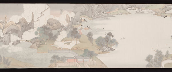 The Virtuous Being, Hao Liang (Chinese, born 1983), Handscroll; ink and color on silk, plus research materials of mixed media, China