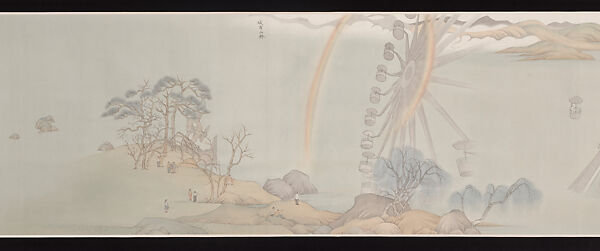 The Virtuous Being, Hao Liang (Chinese, born 1983), Handscroll; ink and color on silk, plus research materials of mixed media, China