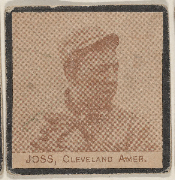 Joss, Cleveland Amer. from the Jay S. Meyer Base Ball Snap Shots candy series (W555), Jay S. Meyer Confectioners, Philadelphia, Commercial photolithograph 