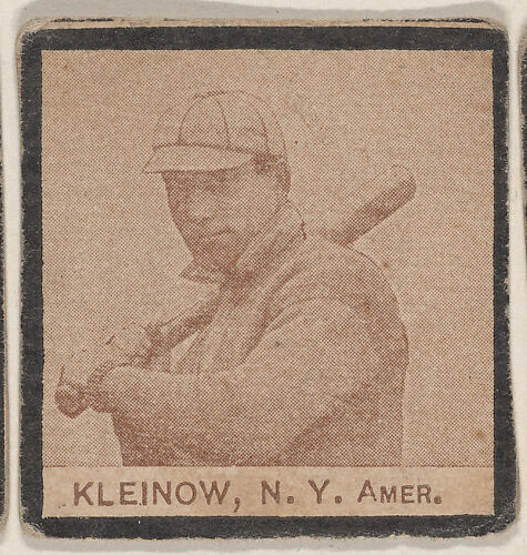 Kleinow, N. Y.  Amer. from the Jay S. Meyer Base Ball Snap Shots candy series (W555)