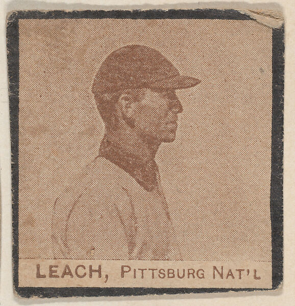Leach, Pittsburg Nat'l from the Jay S. Meyer Base Ball Snap Shots candy series (W555), Jay S. Meyer Confectioners, Philadelphia, Commercial photolithograph 