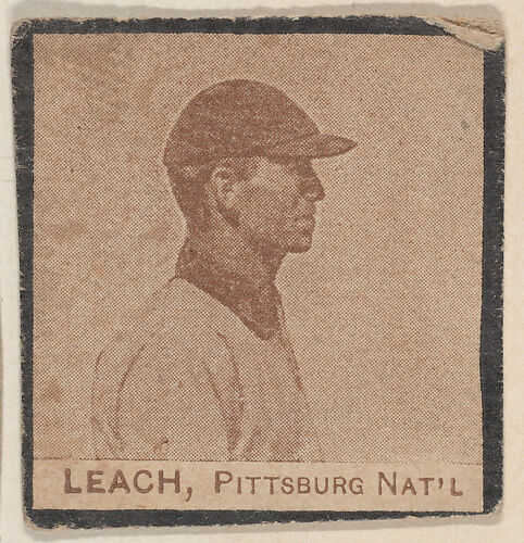 Leach, Pittsburg Nat'l from the Jay S. Meyer Base Ball Snap Shots candy series (W555)