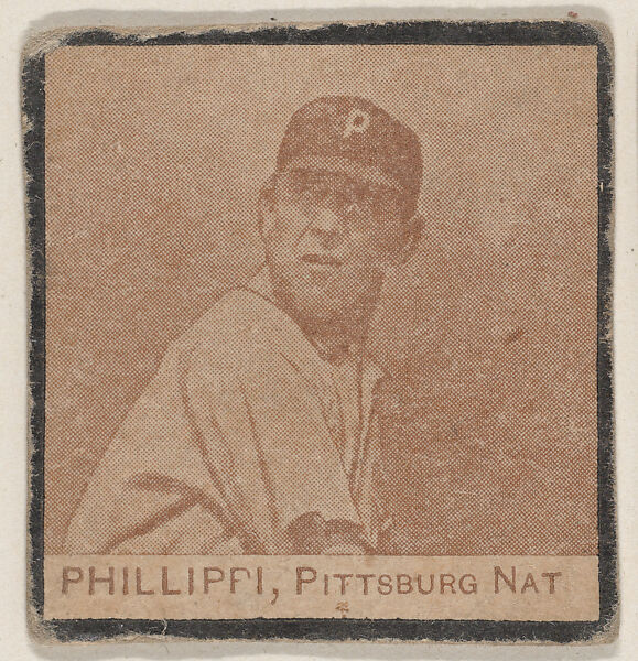 Phillippi, Pittsburg Nat from the Jay S. Meyer Base Ball Snap Shots candy series (W555), Jay S. Meyer Confectioners, Philadelphia, Commercial photolithograph 