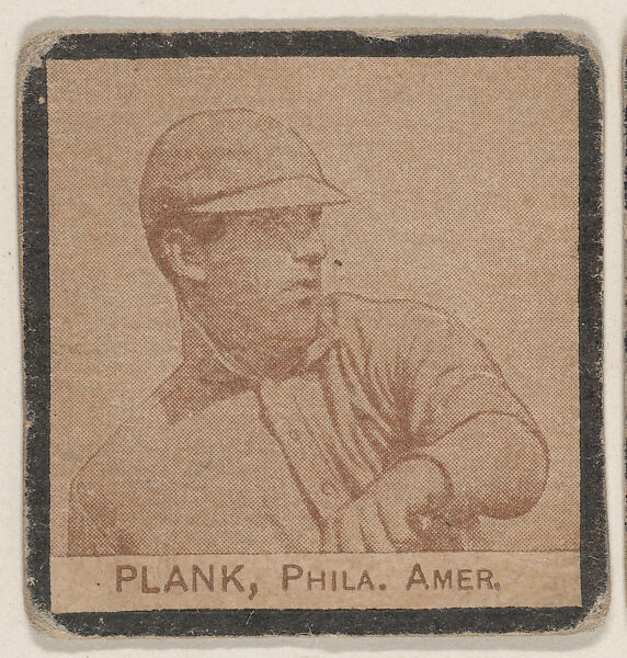 Plank, Phila. Amer. from the Jay S. Meyer Base Ball Snap Shots candy series (W555), Jay S. Meyer Confectioners, Philadelphia, Commercial photolithograph 