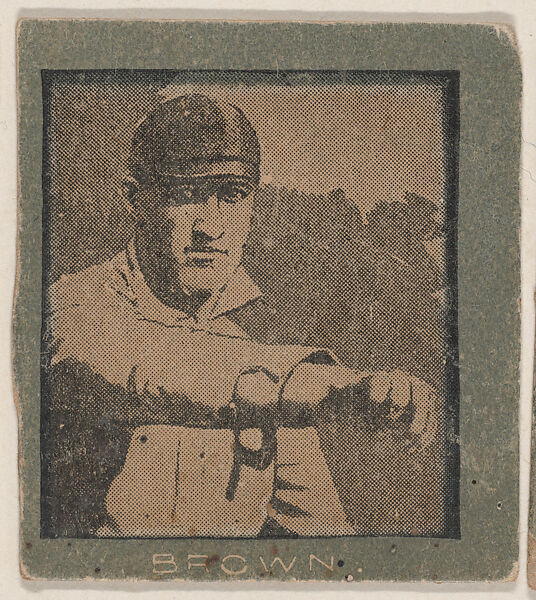 Brown from the Baseball strip card candy series (W555), Commercial photolithograph 